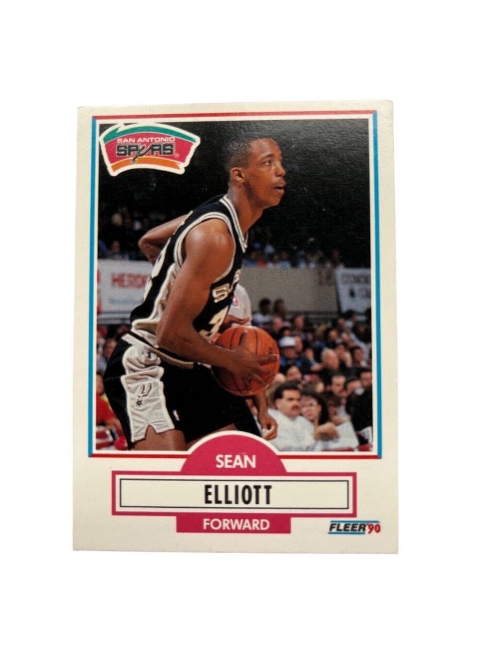 1990 Fleer Sean Elliott Rookie Basketball Card #171 San Antonio Spurs S91